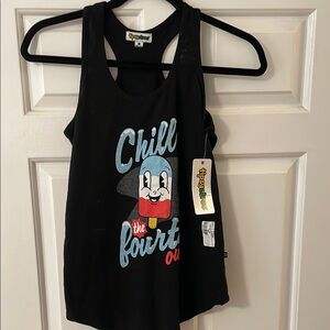 Tipsy Elves WOMEN'S CHILL THE FOURTH TANK TOP black nwt